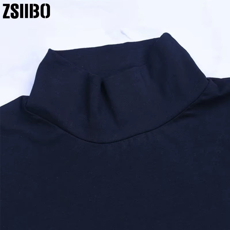 Women Sexy Bodysuit Long Sleeve Size Erotic Female Mock Neck Warm Clothe Slim Fit Fashion Solid Costume Sexy Streetwear Be It